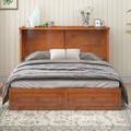 Wildon Home® Saltsman Queen Storage Murphy Bed w/ Mattress Wood in Brown | 40.1 H x 63.58 W x 79.9 D in | Wayfair 840F5A0D8CB24D618206663C2FD30F8B