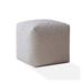 Ivy Bronx Drizzle Box Cushion Ottoman Slipcover Linen in Gray | 17 H x 17 W x 17 D in | Wayfair A0EAB177BCD740988F3EF13A08F5EF02