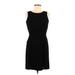 INC International Concepts Casual Dress - Sheath: Black Solid Dresses - Women's Size 6