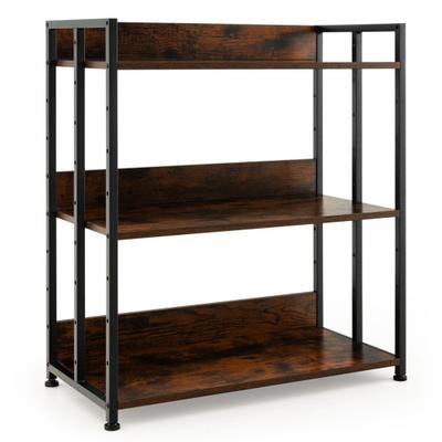 Costway 3/5-Tier Industrial Bookshelf Storage Shel...