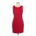 Teeze Me Casual Dress - Sheath: Red Solid Dresses - Women's Size 13