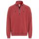 camel active Herren Sweatshirt mit Stehkragen aus Reiner Baumwolle Rot Menswear-XL