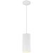 Access Lighting 4.75 in. Pilson LED Medium Ceiling Light Pendant with Black Cord Matte White