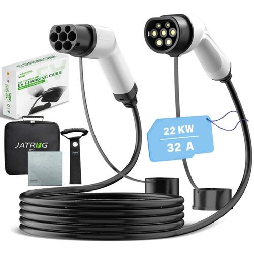 Ladekabel für Elektrofahrzeuge, 22 kW, 10 m, 32 a, dreiphasiges Verlängerungskabel für