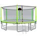 SkyBound 15ft Outdoor Recreational Trampoline with Enclosuure Net for Kids and Adults Green