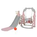 Kids-gift! 3 in 1 Baby Slide and Swing Set for Toddlers with Ultra-Safety Baby Playground Set Fun Toddler Playset Exercise Toy & Indoor/Outdoor Toy for Toddlers Ages 1.5-3