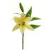 Noarlalf Flowers Artificial Lily-Flowers with 1 Full-Bloom Flower Heads and 2 Buds Wedding Party Office Home Decor Artificial Flowers 33*15*2