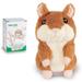 VRURC Lovely Talking Hamster Plush Toy Sound Record Speaking Hamster Talking Toys for Children