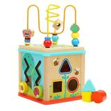 Alextreme Wood Kids Activity Cubes Developmental Learning Toys for Baby Creative Play