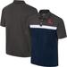 Men's Colosseum Charcoal Ole Miss Rebels Two Yutes Polo