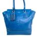 Coach Bags | Coach Legacy Tanner 19924 Blue Large Leather Shoulder Tote Bag Purse Tassels | Color: Blue | Size: Os