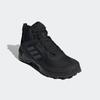 Wanderschuh ADIDAS TERREX "AX4 MID GORE-TEX", Gr. 43, schwarz (core schwarz, carbon, grau four), Synthetik, Textil, sportlich, Schuhe, wasserdicht, Topseller