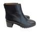 Madewell Shoes | Madewell Black Leather Ankle Boots Lug Sole Back Zipper Size Us 6 | Color: Black | Size: 6