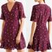 Madewell Dresses | Madewell Maroon Silk Star Dress | Color: Red | Size: 2