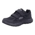 Skechers Flex Advantage 4.0 Fortner Black Velcro Adjustable Mesh Trainers Shoes (UK_Footwear_Size_System, Adult, Men, Numeric, Medium, Numeric_13)