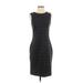 Noir Casual Dress - Sheath Crew Neck Sleeveless: Black Print Dresses - Women's Size Small