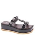 ALL BLACK Pyramid T Sandal - Womens Euro 39 US 8.5 Black Sandal Medium