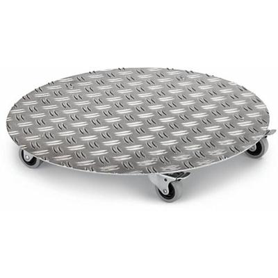 Pflanzenroller Alu, Ø 30 cm, silber Tragkraft: 100 kg