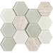 3" x 3" Honeycomb Blend Mosaic Tile