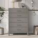 Modern Concise Style Solid wood Grey grain Five-Drawer Chest