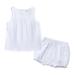 KI-8jcuD Cute Girls Outfits Baby Girls Cotton Linen Summer Solid Sleeveless Vest Shirt Tops Shorts Set Outfits Baby Girls Outfit Preemie Baby Girl Clothes Set New Born Baby Stuff 4 Month Baby Girl C