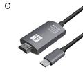 Usb 3.1 Type C Naar Hdmi-Compatibel 4K Adapter 2M USB-C Type-C to HDMI HDTV Adapter Cable T1M5