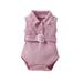 ZHAGHMIN Gifts For Baby Girls 0-6 Months Toddler Kids Girls Cute Soild Sleeveless Romper Jumpsuit Belt Cloths 18 Girl Clothes Preemie Girl Jacket Baby Girls Long Sleeve Bodysuits In Toddler Top Long