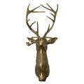 FitBest Artificial Deer Head Antlers Wall Decor Deer Head Wall Mount Geometric Stag Animal Head Wall Hanging Decor