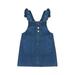 Toddler Baby Girl Summer Solid Color Square Neck Sleeveless Ruffle One-Piece Suspender Dress