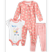 Koala Baby Newborn Baby Girls and Boys Pants Set - 3 Piece Sleep n Play Bodysuit and Pants (0-9M)