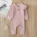 Aayomet Baby Bodysuit Toddler Baby Boy Outfit Long Sleeve Hoodie Sweatshirt Pants Set 0 6 12 18 24 Months 1 2 T Sweatsuit Fall Winter Clothes Pink 6-12 Months