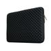 LLAYOO 16 Inch Laptop Sleeve Diamond Foam Shock Resistant Neoprene Padded Protective Case Fluffy Lining Zipper Cover Carrying Bag Compatible with 16 MacBook Pro Retina Touch Bar A2141(Black)