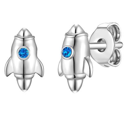 Glanzstücke München Ohrstecker Rakete Sterling Silber Zirkonia in 9,3 mm Damen Image