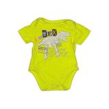 The Children's Place Short Sleeve Onesie: Yellow Print Bottoms - Size 0-3 Month