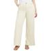 Plus Size Women's June Fit Wide-Leg Jeans by June+Vie in Ivory (Size 24 W)