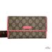 Gucci Bags | Authentic Gucci Brown/Pink Gg Plus Monogram Continental Flap Tri-Fold Wallet | Color: Brown/Pink | Size: Dimensions: 7.15"L X 1"W X 4"H