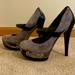 Jessica Simpson Shoes | Jessica Simpson Women’s Size 6.5 Grey/Black Snakeskin Heels. | Color: Black/Gray | Size: 6.5