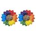 xinqinghao home decorations home rainbow spring wreath spring decor yard wreath 2pc spring decor wreath red
