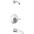 Delta Tetra Bathtub Faucet Trim Kit, Bathtub Faucet Set, Shower Faucet & Handle Set, Bathtub Kit in Gray | Wayfair T14489-PR-LHD