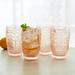 Fitz And Floyd Trestle 12-Oz High Ball Glasses, Set Of 4, Blush Glass in Pink | 5 H x 3 W in | Wayfair 5289918