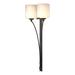 Hubbardton Forge Formae 2 - Light Dimmable Wallchiere Glass in Gray/White/Brown | Wayfair 204672-08-ZX169