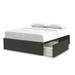 Republic Design House Low Profile Storage Platform Bed Upholstered/Metal/Polyester in Gray | 60 H x 78 W x 83 D in | Wayfair 50452-SC-XL