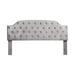 House of Hampton® Mason Solid Wood Panel Headboard Upholstered/Polyester in Gray | King | Wayfair C45D30B3865F45AFB5CCDE167353964E