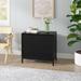 Sand & Stable™ Prudhoe 3 Drawer 34" W Dresser Wood in Black | 30 H x 34 W x 18 D in | Wayfair 26DEB5EE44F149CFB5D9DE2CD9B2FFE4