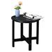 Winston Porter Jeyren Plastic Outdoor Side Table Plastic in Black | 18 H x 18 W x 18 D in | Wayfair 68D295D5BC174FA79B13776A617C0A26