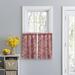 Bungalow Rose Paisley Cotton Tailo 50" Cafe Curtain in 100% Cotton in Red | 24 H x 50 W in | Wayfair B40C8BE67A00459ABF08B624360E49B6