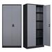 WFX Utility™ Reposa 70.87" H x 31.5" W x 15.7" D Metal Storage Cabinet in Gray/Black | 70.87 H x 31.5 W x 15.7 D in | Wayfair