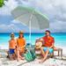 Arlmont & Co. Missie 6' 6" Beach Umbrella in Green | 81 H x 69.6 W x 69.6 D in | Wayfair CFBF47D8C808414995B00C05968A7729