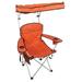 Arlmont & Co. Morissa Folding Camping Chair Metal in Orange | 42 H x 36 W x 30 D in | Wayfair A490C4E97D034E22B21464753DE5C7A9