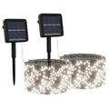 The Holiday Aisle® Solar Fairy Lights Christmas Lighting Decoration LED String Lights in White | Wayfair 9A627F59CD2C4B41A306A17EE40B8B75